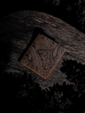 Handcrafted Paisley Embossed Leather Minimalist Bi-Fold Wallet